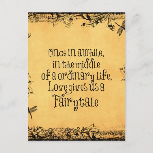 ラブ・クォート ウェディング ヴィンテージ・アンティーク 案内ポストカード (正面)