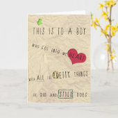 ラブ・クオート・カード カード (黄色い花)