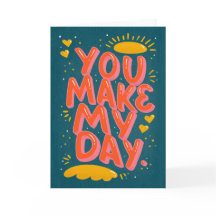 ラブ・クオート バレンタイン タイポグラフィー 青いカード