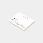 ラブ・クリスマス・ホリデーの雪だるま夫妻 ポストイット (アングル)