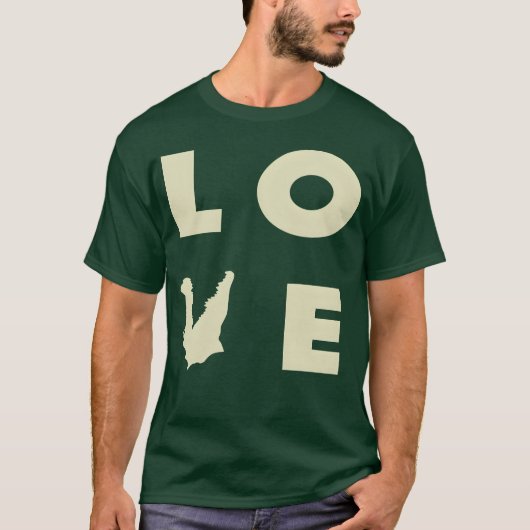 ラブ・クロコダイル ギフト Tシャツ (正面)