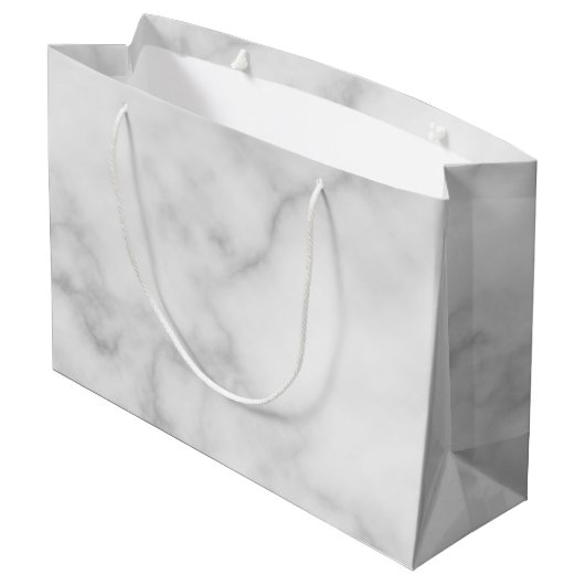 ラブ&ク感謝していラス大理石エレガント結婚式の引き出物 ラージペーパーバッグ (裏面アングル)