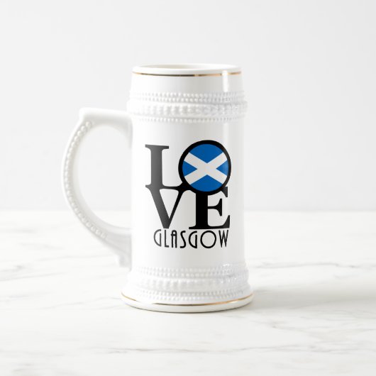 ラブ グラスゴー スコットランド ビールジョッキ (左)