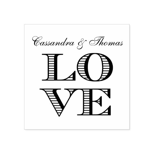 ラブ グラフィック テキスト ラバースタンプ (インプリント)