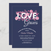 ラブ·グローズ·ブライダルシャワー 招待状 (正面/裏面)