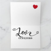 ラブ コンカーズ グリーティング カード (内部)