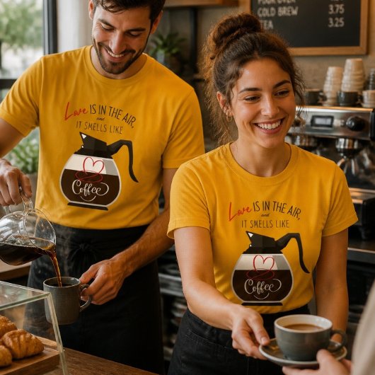 ラブ＆コーヒー おもしろTシャツ Tシャツ