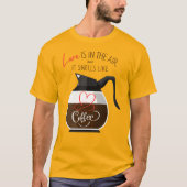 ラブ＆コーヒー おもしろTシャツ Tシャツ (正面)