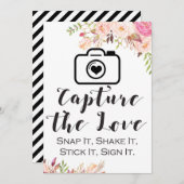 ラブ·サイン5x7インチ·サイズのキャプチャ 招待状 (正面/裏面)