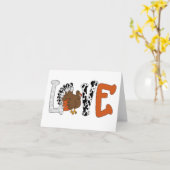 ラブ・サンクスギビング カード (黄色い花)