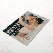 ラブ＆サンクス ウェディング サンクスカード 箔招待状 (回転した状態)