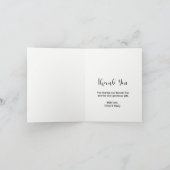 ラブ＆サンクス ウェディング サンクス フォト ノート カード (内部)