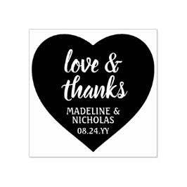 ラブ＆サンクス シンプルハート ウェディング サンクス ラバースタンプ