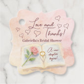 ラブ&サンクス ニューチャプター ストーリーブック ブライズシャワー フェイバータグ (正面)