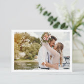 ラブ＆サンクス フォト ウェディング カード (スタンド正面)