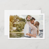 ラブ＆サンクス フォト ウェディング カード (正面/裏面)