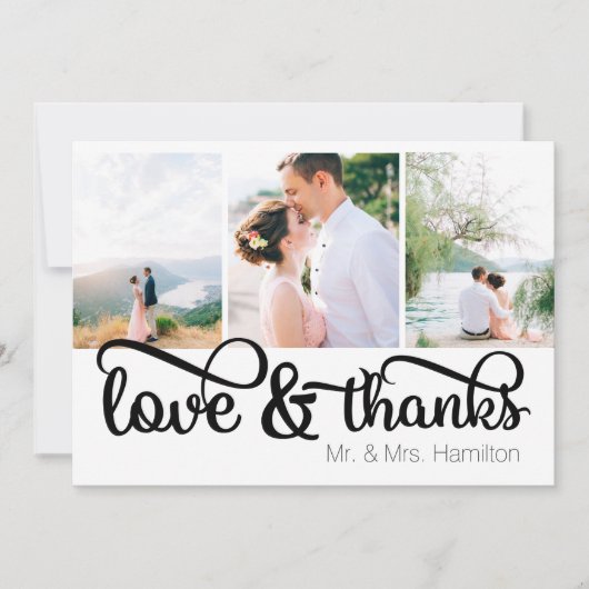 ラブ＆サンクス フォト サンクス カード (正面)