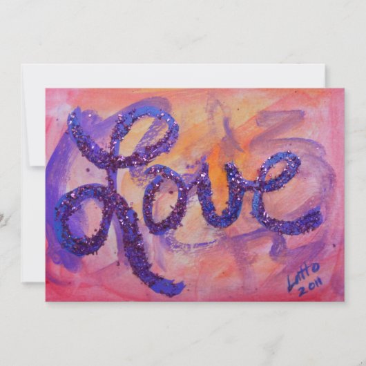 ラブ・サンセット・トワイライトの招待状または発表 招待状 (正面)