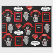 『ラブ・サンパーソナライズされたタの名前とロケーション』 ラッピングペーパー (フラット)