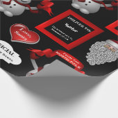 『ラブ・サンパーソナライズされたタの名前とロケーション』 ラッピングペーパー (角)