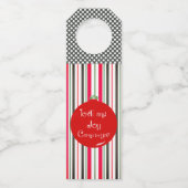 ラブ&ジョイがあなたにホリデー・フェイバー・パーティに ボトルネックタグ (正面)