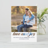 ラブ&ジョイタイポグラフィモンタージュスクエア写真 シーズンカード (スタンド正面)