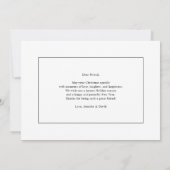 ラブ&ジョイ | シンプルChristmas Card カード (裏面)