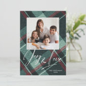 ラブ＆ジョイ フォト ホリデー バーガンディ シーズンカード (スタンド正面)