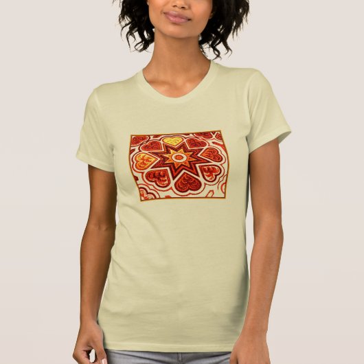 'ラブ・スターバースト' レディース Tシャツ (正面)