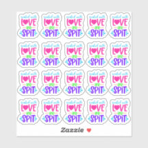 ラブ&スピットで封印-ビニールシール