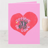 ラブ・ゾンビ レトロパンク・グランジ・ロッカー バレンタインズ カード (正面)