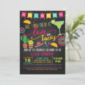 ラブ＆タコスだけあなたに - ウェディング ブライズ 招待状 (スタンド正面)