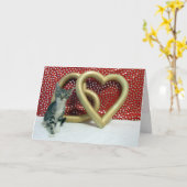 ラブ タビサ グリーティング カード (黄色い花)