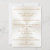 ラブ・ダブとハートのウェディング・セーブ・ザ・デート・カード 招待状 (裏面)