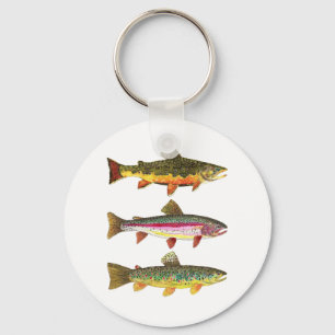 ラブ·トラウト?完璧な釣り魚類学の贈り物 キーホルダー