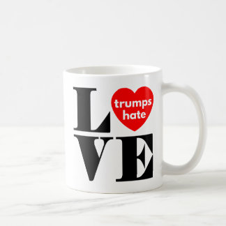 ラブ・トランプ・ヘイト コーヒーマグカップ