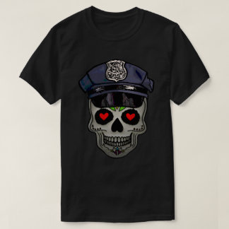 ラブ・ドクロ・ポリスTシャツ Tシャツ