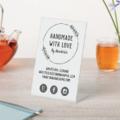 ラブ·ドードルで手作りのリースソーシャルメディア 台座サイン (インサイチュ)