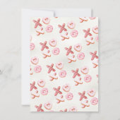 ラブ＆ドーナツ ブライダルシャワー 招待状 (裏面)