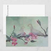 ラブ・ドーブの招待状 - オリジナルアート 招待状 (正面/裏面)