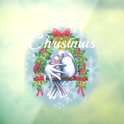 ラブ・ドーブ・メリー・クリスマス・ウィンドウ・スリング ウィンドウサイン (シート3)