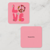 ラブ ノートカード (正面/裏面)