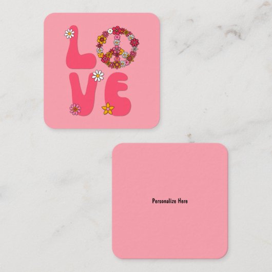 ラブ ノートカード (正面/裏面)