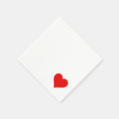 ラブ – ハートナプキンス スタンダードカクテルナプキン (角)