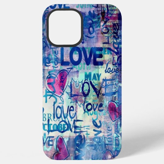 ラブ ハート柄 Case-Mate iPhoneケース iPhone 12 Pro Maxケース (裏面)