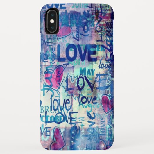 ラブ ハート柄 Case-Mate iPhoneケース iPhone XS Maxケース (裏面)