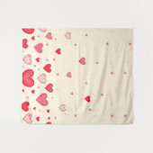 ラブ, ハート, バレンタイン, ウェディング - タペストリー (正面(横))