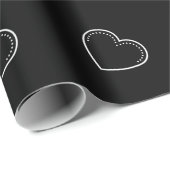 ラブ・ハート・ホワイト・バレンタイン ラッピングペーパー (ロールコーナー)