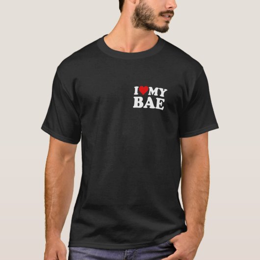 ラブ ハート 愛しい人 かわいい人 彼氏 彼女 Tシャツ (正面)
