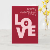 ラブ バレンタインカード カード (黄色い花)